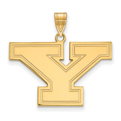 14k Gold LogoArt Youngstown State University Letter Y Large Pendant