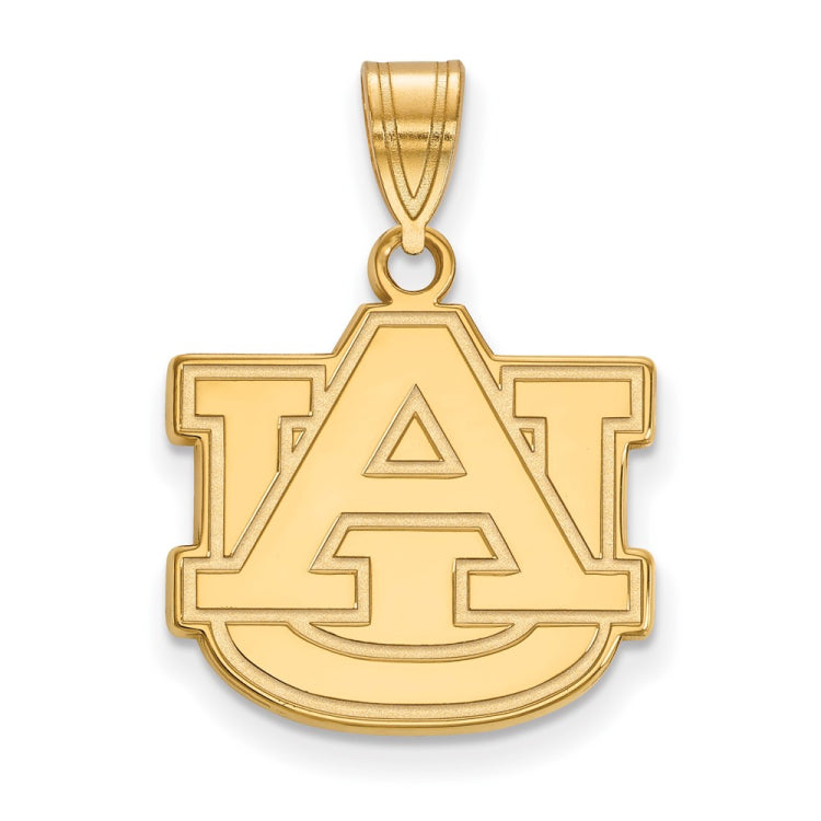 14k Gold LogoArt Auburn University A-U Medium Pendant