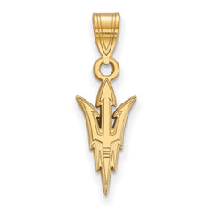 14k Gold LogoArt Arizona State University Pitchfork Medium Pendant