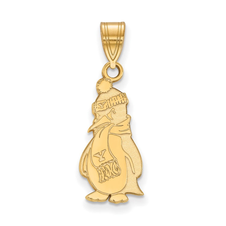 14k Gold LogoArt Youngstown State University Penguin Large Pendant