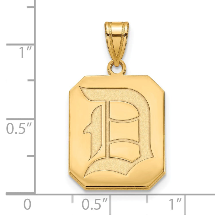 10k Gold LogoArt Duquesne University Letter D Large Pendant