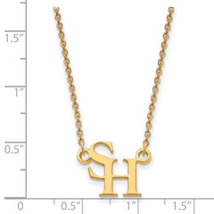 10k Gold LogoArt Sam Houston State University Small Pendant 18 inch Necklace