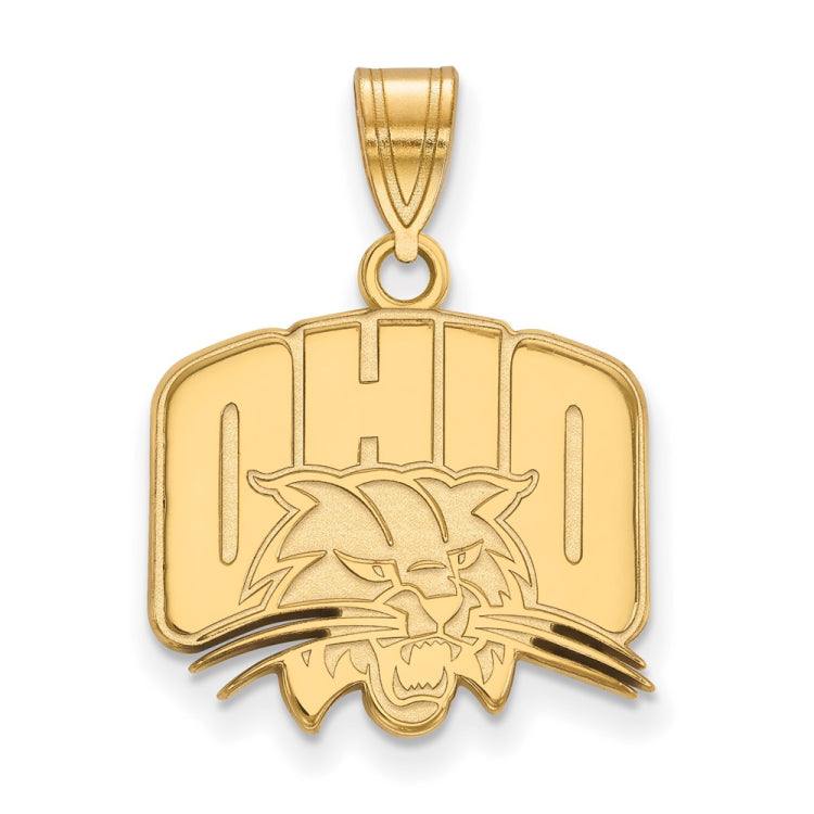 14k Gold LogoArt Ohio University Medium Pendant