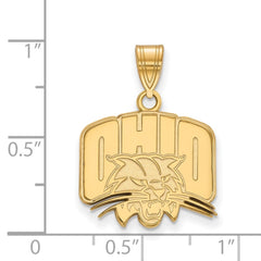 14k Gold LogoArt Ohio University Medium Pendant