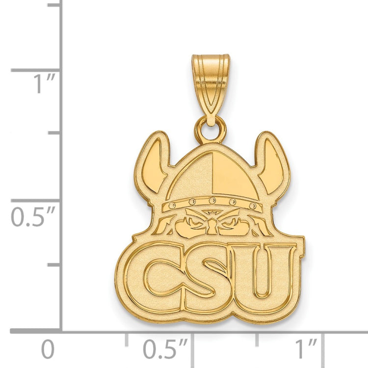 14k Gold LogoArt Cleveland State University Large Pendant