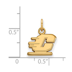 14k Gold LogoArt Central Michigan University Letter C Extra Small Pendant
