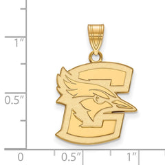 14k Gold LogoArt Creighton University Bluejay Large Pendant