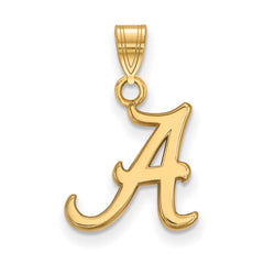 14k Gold LogoArt University of Alabama Letter A Small Pendant