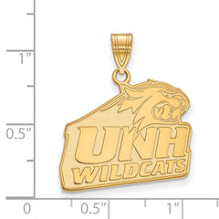 14k Gold LogoArt University of New Hampshire Large Pendant