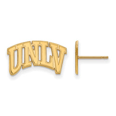 14k Gold LogoArt University of Nevada-Las Vegas U-N-L-V Small Post Earrings