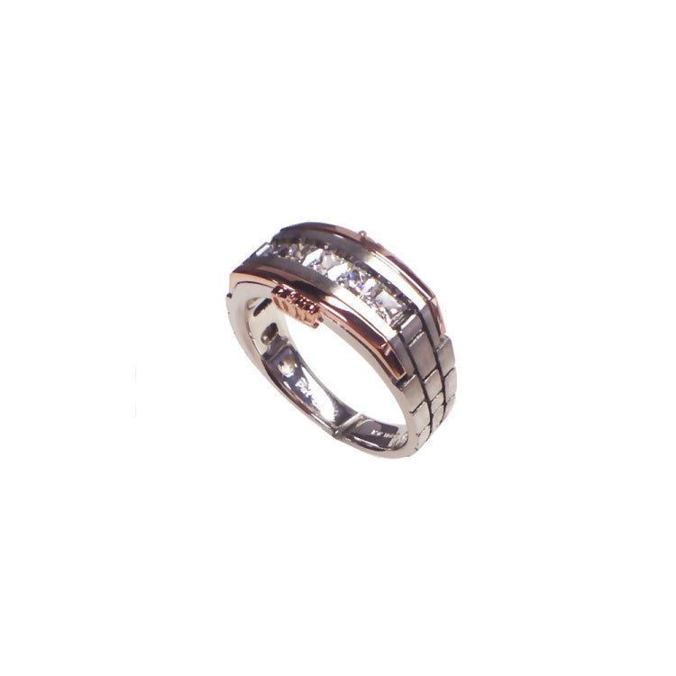 TT (WG/RG) DIA RING W/CROWN