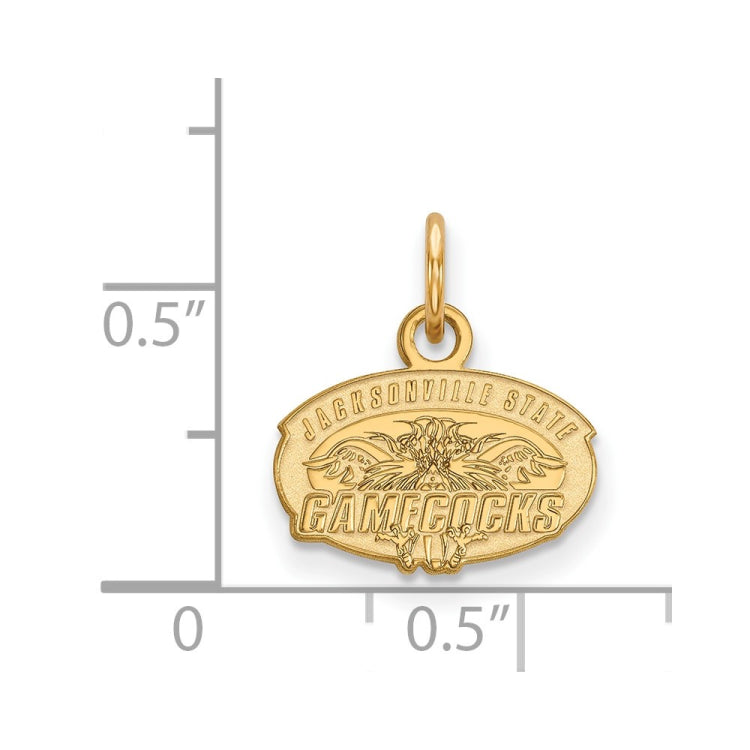14k Gold LogoArt Jacksonville State University Extra Small Pendant