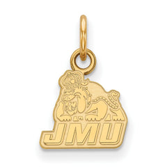 14k Gold LogoArt James Madison University Extra Small Pendant