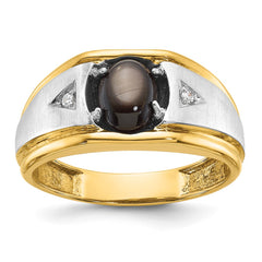 Men's TT Ring with Soft Satin Finish Accent Mounting
