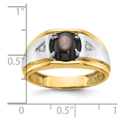 Men's TT Ring with Soft Satin Finish Accent Mounting
