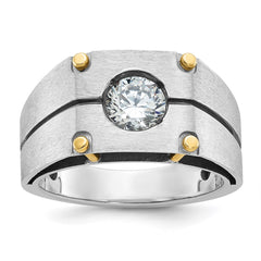 Men's TT Gold Mounting for 1ct Diamond Solitaire Mounting