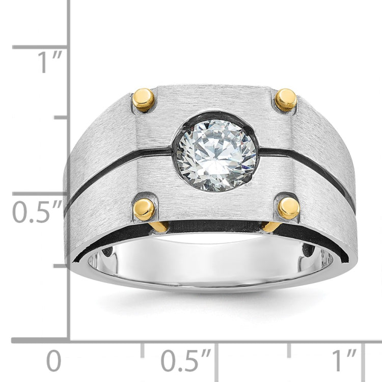 Men's TT Gold Mounting for 1ct Diamond Solitaire Mounting