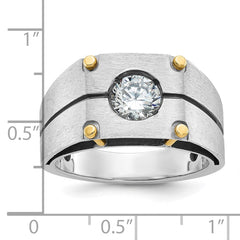 Men's TT Gold Mounting for 1ct Diamond Solitaire Mounting