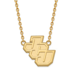 14k Gold LogoArt John Carroll University Large Pendant 18 inch Necklace