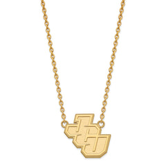 14k Gold LogoArt John Carroll University Large Pendant 18 inch Necklace