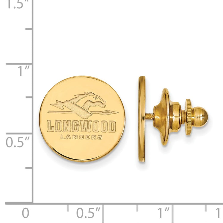 14k Gold LogoArt Longwood University Lancers Lapel Pin