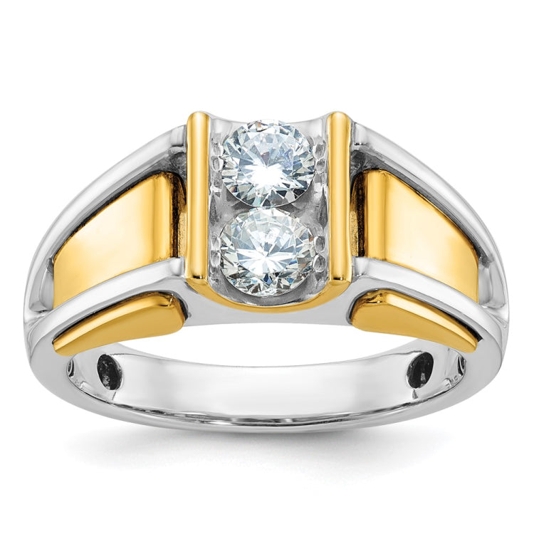 Men's Two Tone .80ct Diamond Band Mounting