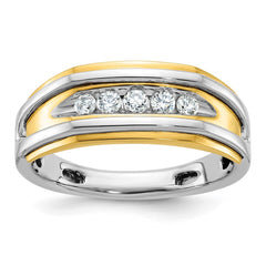 Men's TT Wedding Band with All Bright Finish Mounting