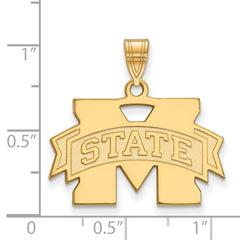 10ky LogoArt Mississippi State University Medium Pendant