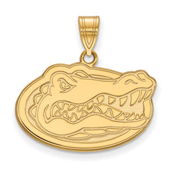 14k Gold LogoArt University of Florida Gator Medium Pendant