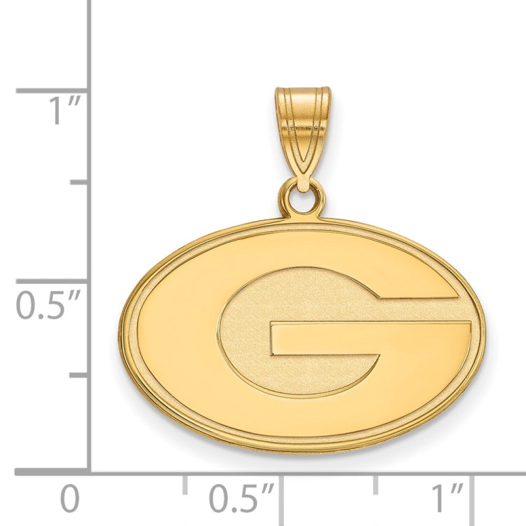 14k Gold LogoArt University of Georgia Letter G Medium Pendant