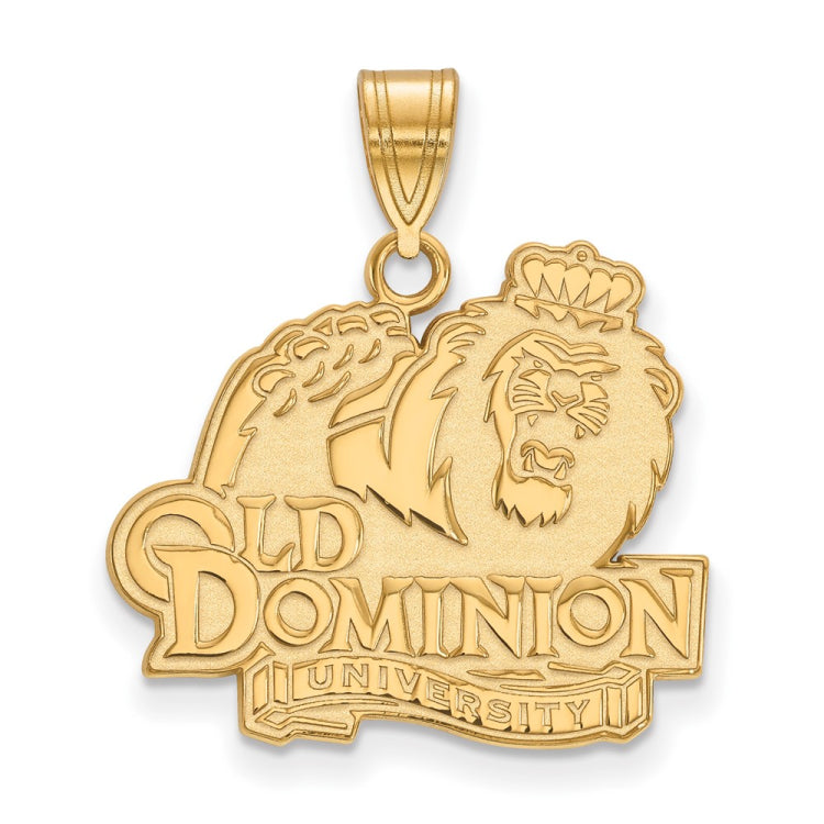 14k Gold LogoArt Old Dominion University Large Pendant