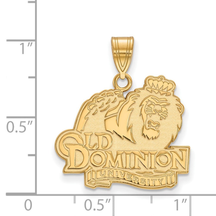 14k Gold LogoArt Old Dominion University Large Pendant