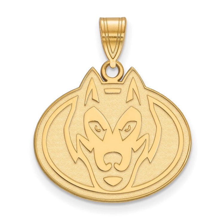 14k Gold LogoArt St. Cloud State University Husky Large Pendant