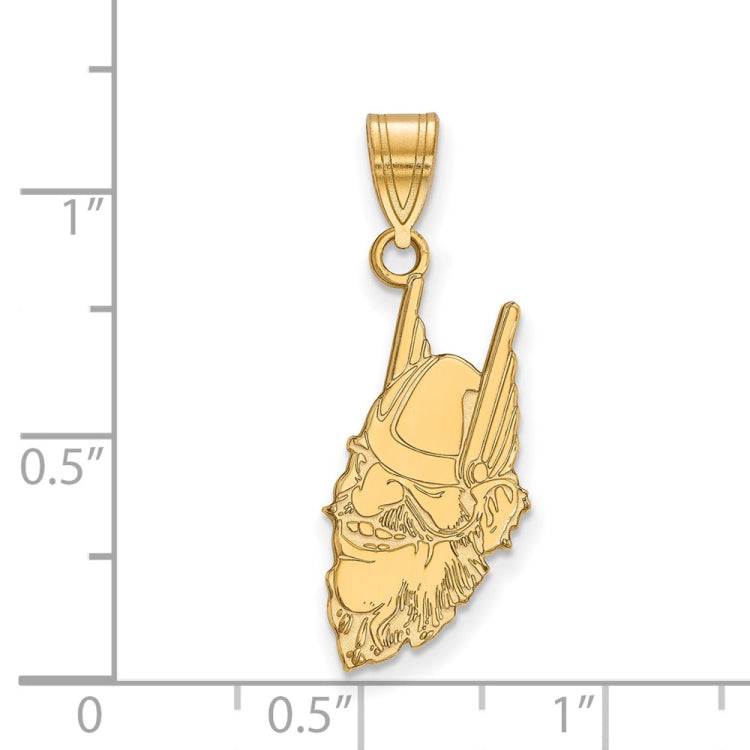 14k Gold LogoArt University of Idaho Joe Vandal Large Pendant