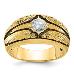 GENTS DIAMOND SOLTAIRE BAND Mounting