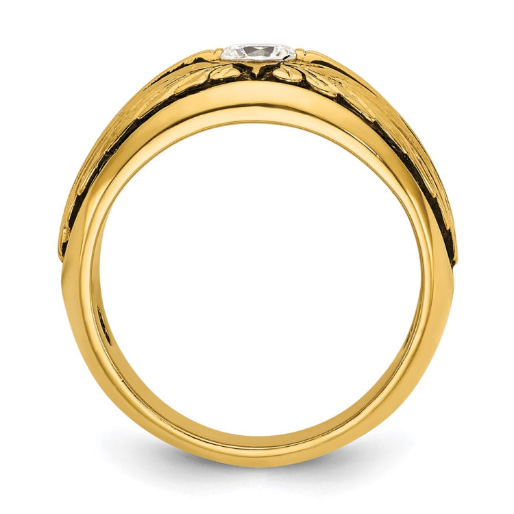 GENTS DIAMOND SOLTAIRE BAND Mounting