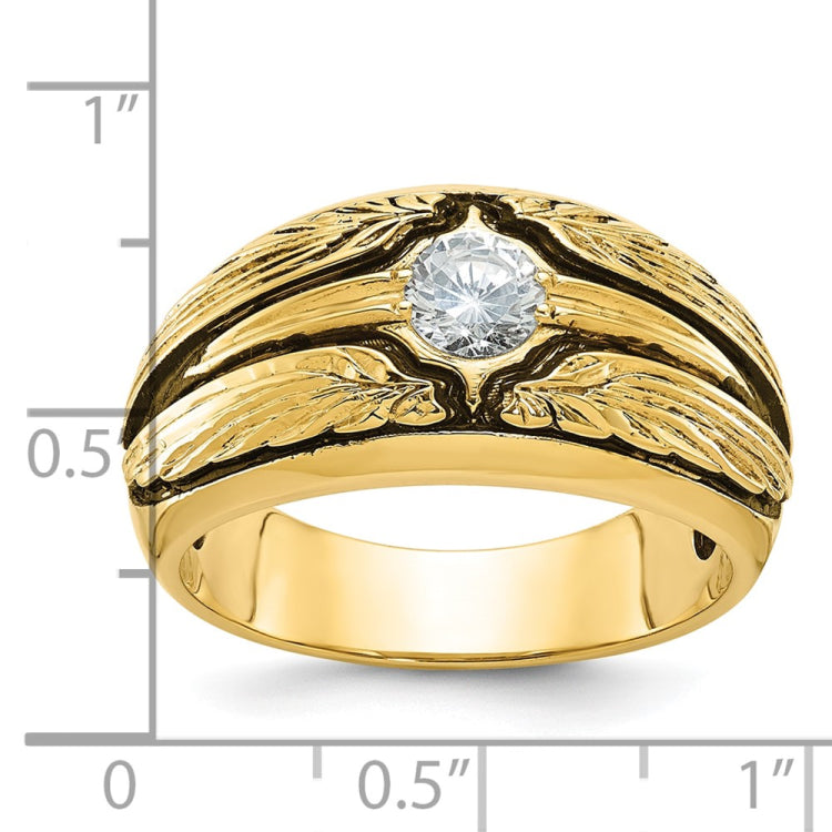 GENTS DIAMOND SOLTAIRE BAND Mounting