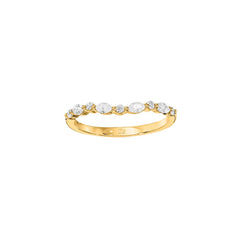 14kt Ladies Yellow Gold Diamond Wedding Band .29ct TDW.