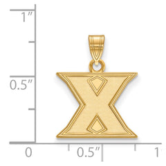 10k Gold LogoArt Xavier University Letter X Small Pendant