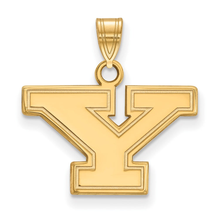 10k Gold LogoArt Youngstown State University Letter Y Small Pendant