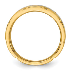 Men's Two-tone Band with Satin Finish Mounting