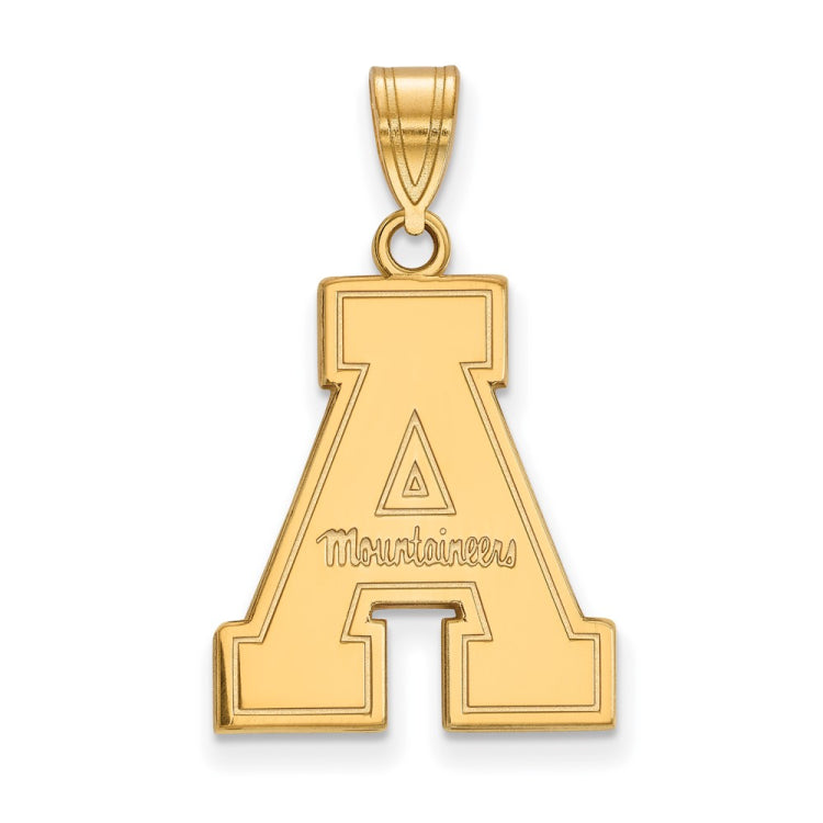 14k Gold LogoArt Appalachian State University Large Pendant