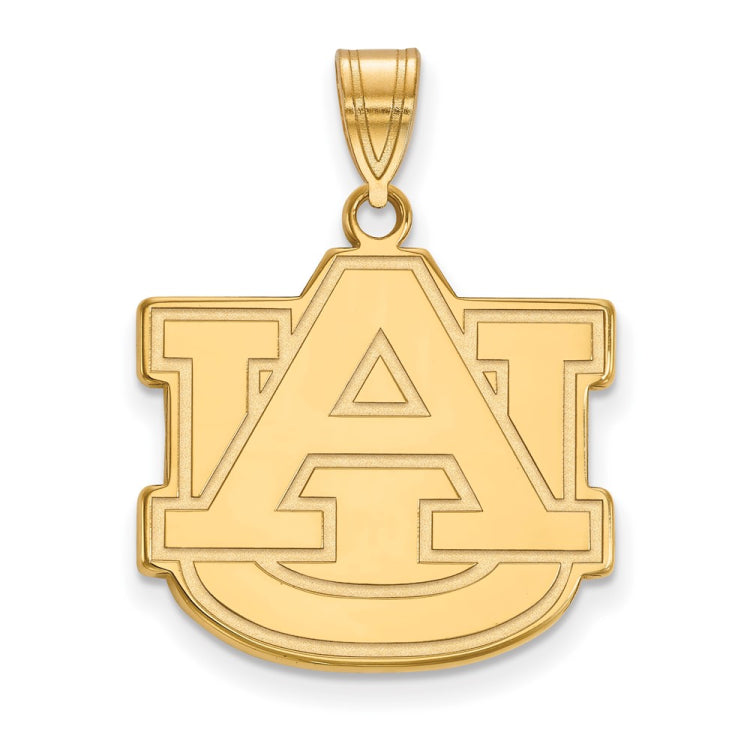 14k Gold LogoArt Auburn University A-U Large Pendant