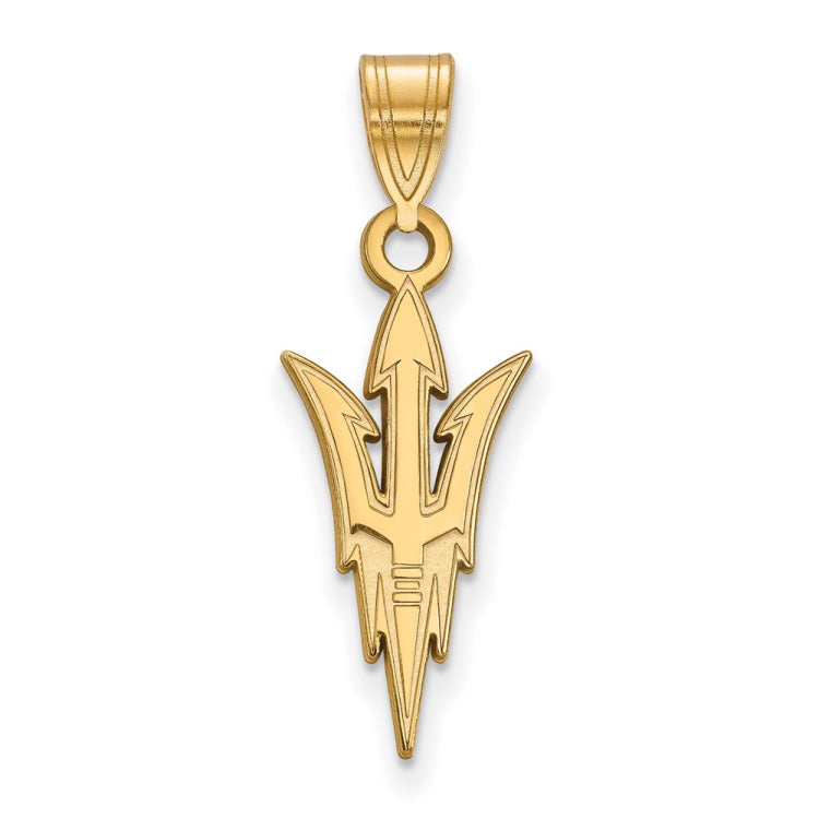 14k Gold LogoArt Arizona State University Pitchfork Large Pendant