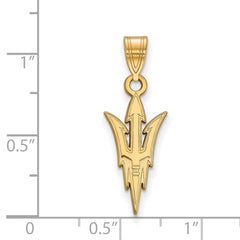 14k Gold LogoArt Arizona State University Pitchfork Large Pendant