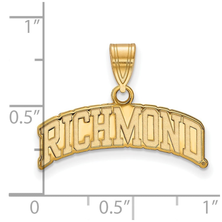 10ky Gold University of Richmond Large Script Pendant