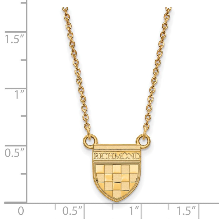10ky Gold University of Richmond Medium Split Chain Necklace