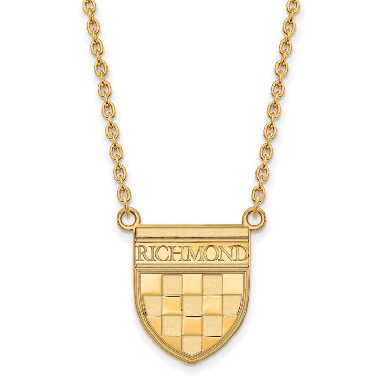 10ky Gold University of Richmond Large Split Chain Necklace