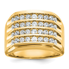 GENTS DIAMOND CLUSTER RING Mounting