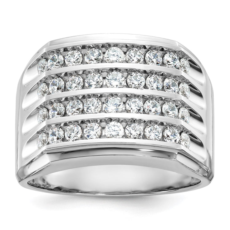 GENTS DIAMOND CLUSTER RING Mounting